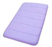 sourcing map Memory Foam Bath Mat Water Absorbent 16"x24"/ 40x60 Cm, Non Slip Bathroom Rug for Bathroom Living Room Floor Tub - Machine Washable Bath Mats Carpet Soft and Thick, Purple