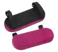 sourcing map Memory Foam Chair Armrest Pads, 2 Pair Office Chair Arm Covers, Elbow Pillow for Offices Study Rooms Game Rooms (Purple)
