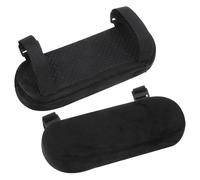 sourcing map Memory Foam Chair Armrest Pads, 4 Pair Office Chair Arm Covers, Elbow Pillow for Offices Study Rooms Game Rooms (Black)