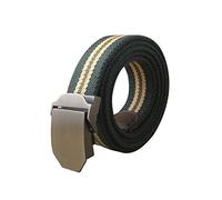 sourcing map Men Outdoor Canvas Strategic Web Belt with Zinc Alloy Buckle