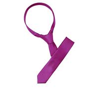 sourcing map Men's Classic Self-tied Solid Color Neckties Skinny Wedding Party Work Neck Tie Fuchsia Medium