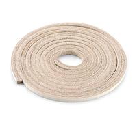 sourcing map Men's Faux Leather Square Shoelaces for Boots 1/8 Inch Wide 1 Pair 120cm/47.24" White