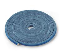 sourcing map Men's Faux Leather Square Shoelaces for Boots 1/8 Inch Wide 1 Pair 70cm/27.56" Blue
