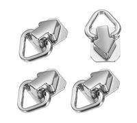 sourcing map Metal Ball Studs Rivets D Ring, 8 Pcs Ball Post Head Buttons Arrow Studs Rivets with Screw for Purse Chain Connector DIY Art Leather Crafts (Grey)