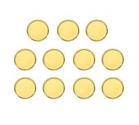 sourcing map Metal Book Binding Discs, 11Pcs 32mm Round Discbound Expansion Discs Binder Ring for DIY Notebooks Planner Accessories, Gold