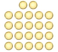 sourcing map Metal Book Binding Discs, 22Pcs 19mm Round Discbound Expansion Discs Binder Ring for DIY Notebooks Planner Accessories, Gold