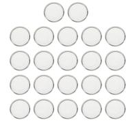 sourcing map Metal Book Binding Discs, 22Pcs 32mm Round Discbound Expansion Discs Binder Ring for DIY Notebooks Planner Accessories, Silver