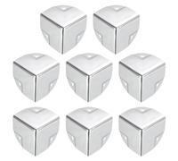 sourcing map Metal Box Corner Protectors Box Edge Guard Protector 40 x 40 x 40mm Silver Tone 16pcs for Table Corners and Desk Corners