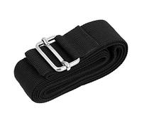 sourcing map Metal Buckle Luggage Suitcase Adjustable Belt Strap 2M x 38mm Black