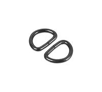 sourcing map Metal D Ring 0.39"(10mm) D-Rings Buckle for Hardware Bags Belts Craft DIY Accessories Black 100pcs