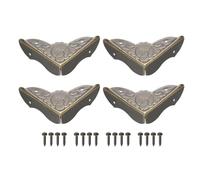 sourcing map Metal Desk Corner Protectors Table Edge Cover Guard 45x45x14mm Bronze Tone 20pcs