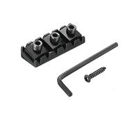 sourcing map Metal Guitar String Locking Nut Electric Guitar Tremolo Bridge Lock 42mm Black for Electric Guitar Replacement Parts