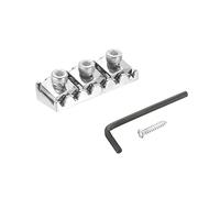 sourcing map Metal Guitar String Locking Nut Electric Guitar Tremolo Bridge Lock 42mm Silver for Electric Guitar Replacement Parts