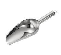 sourcing map Metal Ice Scoop, 9.8" x 3.5"Stainless Steel Ice Scooper for Kitchen Party Bar Wedding Use, Silver