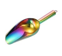 sourcing map Metal Ice Scoop, 9.8" x 3.5"Stainless Steel Ice Scooper for Kitchen Party Bar Wedding Use, Rainbow