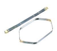 sourcing map Metal Internal Flex Frames, 2 Pcs 11.42" x 0.55" Flex Frame Kiss Lock Clasp, Handbag Frame Hardware Accessories Bag Clip for DIY Clutch Coin Purse Handmade Sewing Making Craft
