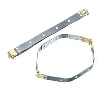 sourcing map Metal Internal Flex Frames, 2 Pcs 7.87" x 0.55" Flex Frame Kiss Lock Clasp, Handbag Frame Hardware Accessories Bag Clip for DIY Clutch Coin Purse Handmade Sewing Making Craft