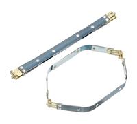 sourcing map Metal Internal Flex Frames, 2 Pcs 8.66" x 0.55" Flex Frame Kiss Lock Clasp, Handbag Frame Hardware Accessories Bag Clip for DIY Clutch Coin Purse Handmade Sewing Making Craft