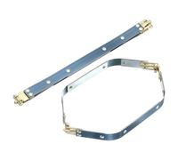 sourcing map Metal Internal Flex Frames, 2 Pcs 9.06" x 0.55" Flex Frame Kiss Lock Clasp, Handbag Frame Hardware Accessories Bag Clip for DIY Clutch Coin Purse Handmade Sewing Making Craft