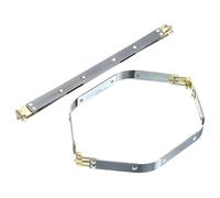 sourcing map Metal Internal Flex Frames, 2 Pcs 9.84" x 0.55" Flex Frame Kiss Lock Clasp, Handbag Frame Hardware Accessories Bag Clip for DIY Clutch Coin Purse Handmade Sewing Making Craft