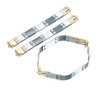 sourcing map Metal Internal Flex Frames, 3 Pcs 6.30" x 0.55" Flex Frame Kiss Lock Clasp, Handbag Frame Hardware Accessories Bag Clip for DIY Clutch Coin Purse Handmade Sewing Making Craft