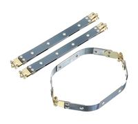 sourcing map Metal Internal Flex Frames, 3 Pcs 7.09" x 0.55" Flex Frame Kiss Lock Clasp, Handbag Frame Hardware Accessories Bag Clip for DIY Clutch Coin Purse Handmade Sewing Making Craft