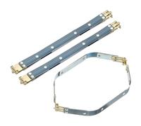 sourcing map Metal Internal Flex Frames, 3 Pcs 8.66" x 0.55" Flex Frame Kiss Lock Clasp, Handbag Frame Hardware Accessories Bag Clip for DIY Clutch Coin Purse Handmade Sewing Making Craft
