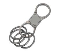 sourcing map Metal Keychain, Quick Release Spring Car Keychains Organizer Key Chain Clips with 4pcs Key Rings for Home Car Keys Women Men, Gunmetal