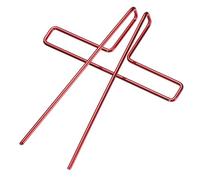 sourcing map Metal Music Book Clips Page Holder, Portable Book Opener Clips Reading Stand Sheet for Piano Cookbook Reading Accessories (Red)