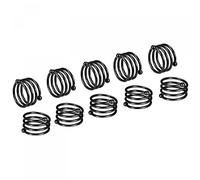 sourcing map Metal Napkin Rings, 12pcs Spiral Napkin Ring Holder Buckle for Dining Table Decorations Wedding Birthday Holiday Party, Black