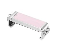 sourcing map Metal Phone Clip, Universal Pink Leather Mobile Phone Back Clamp for Crossbody Chain Lanyard and Strap, Silver
