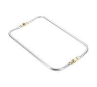 sourcing map Metal Purse Frame 12 in, 1 Pcs Rectangle Frame Kiss Lock, Bag Frame Hardware Replacements for DIY Purse Handle Making Bag, Clutch Coin Purse Frames