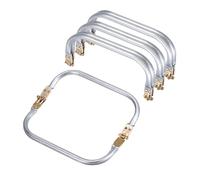 sourcing map Metal Purse Frame 4Pcs, 7.1" Rectangle Lock Frame Kiss Lock Clasp Bag Frame Hardware Replacements for DIY Purse Handle Bag Making Sewing Craft Carpet