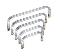 sourcing map Metal Purse Frame 5Pcs, 5 Size Rectangle Lock Frame Kiss Lock Clasp Bag Frame Hardware Replacements for DIY Purse Bag Making Sewing Craft