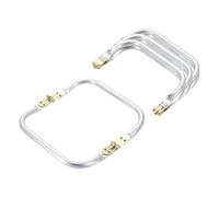 sourcing map Metal Purse Frame 6 in, 4 Pcs Rectangle Frame Kiss Lock, Bag Frame Hardware Replacements for DIY Purse Handle Bag Making, Clutch Coin Purse Frames