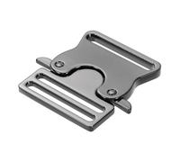 sourcing map Metal Quick Side Release Buckle, 38mm/1.5" Belt Buckles Clip Webbing Backpack Buckle for Leather Strap Collar Harness, Metallic Black