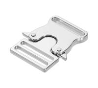 sourcing map Metal Quick Side Release Buckle, 38mm/1.5" Belt Buckles Clip Webbing Backpack Buckle for Leather Strap Collar Harness, Silver Tone