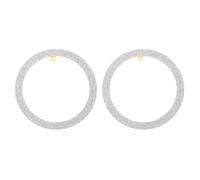 sourcing map Metal Ring Sticker Glitter Universal Wireless Magnetic Charger Magnet Ring Stickers 55x1mm(ODxT) for Phone Case for All Cellphones, 2 Pack, Silver Tone