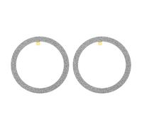 sourcing map Metal Ring Sticker Glitter Universal Wireless Magnetic Charger Magnet Ring Stickers 55x1mm(ODxT) for Phone Case for All Cellphones, 2 Pack, Dark Grey