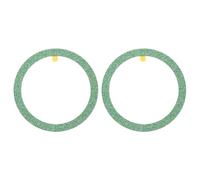 sourcing map Metal Ring Sticker Glitter Universal Wireless Magnetic Charger Magnet Ring Stickers 55x1mm(ODxT) for Phone Case for All Cellphones, 2 Pack, Green