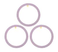 sourcing map Metal Ring Sticker Glitter Universal Wireless Magnetic Charger Magnet Ring Stickers 55x1mm(ODxT) for Phone Cases for All Cellphones, 3 Pack, Pink