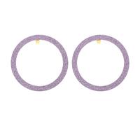 sourcing map Metal Ring Sticker Glitter Universal Wireless Magnetic Charger Magnet Ring Stickers 55x1mm(ODxT) for Phone Case for All Cellphones, 2 Pack, Purple