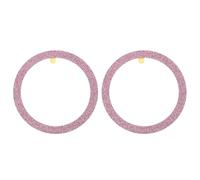 sourcing map Metal Ring Sticker Glitter Universal Wireless Magnetic Charger Magnet Ring Stickers 55x1mm(ODxT) for Phone Case for All Cellphones, 2 Pack, Pink Red