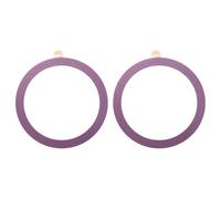 sourcing map Metal Ring Sticker Universal Wireless Magnetic Charger Magnet Ring Stickers 55x0.4mm(ODxT) for Phone Case for All Cellphones, 2 Pack, Rose Red