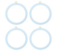 sourcing map Metal Ring Sticker Universal Wireless Magnetic Charger Magnet Ring Stickers 55x0.4mm(ODxT) for Phone Case for All Cellphones, 4 Pack, Sky Blue