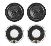 sourcing map Metal Shell Round Internal Magnetic Speakers 36mm Diameter 3 W 4 Ohm Iron Shell Small Speakers for Loud Micro Speaker Replacement DVD Multimedia DIY Projects Pack of 4