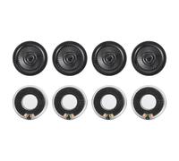 sourcing map Metal Shell Round Internal Magnetic Speakers 36mm Diameter 3 W 4 Ohm Iron Shell Small Speakers for Loud Micro Speaker Replacement DVD Multimedia DIY Projects Pack of 8