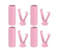 sourcing map Metal Shoe Lace Tips, 4Pcs Shoelace Head, Cylindrical Tips Cords End Replacement for Shoestring (Pink)