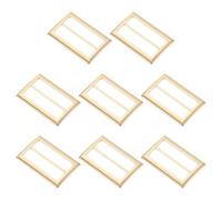sourcing map Metal Slider Buckles, Flat Tri-Glide Button Fasteners, Adjustable Webbing Strap Adjuster Keeper for Leathercraft Bag