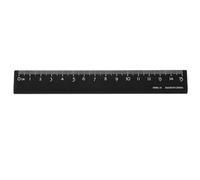 sourcing map Metal Straight Ruler 15cm Metric Aluminum Alloy Triangle-shaped Hollow Measuring Rulers Scale Tools for Measure Study Reading Classroom Office, Black